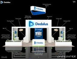 20x40 Île booth design by Pro-X Exhibits